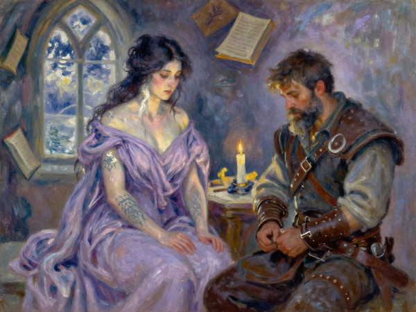 Z-Image Turbo — A Night in the Sorceress's Tower — Impressionism