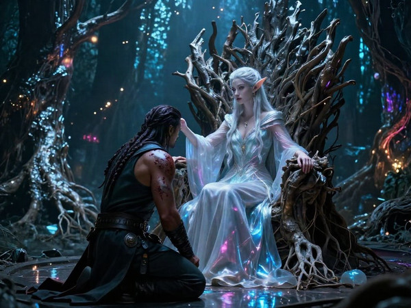 Z-Image Turbo — The Elven Queen's Champion — Neo Noir