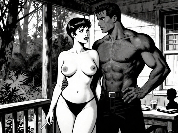 Z-Image Turbo — Cabin in the Woods — Noir Comic