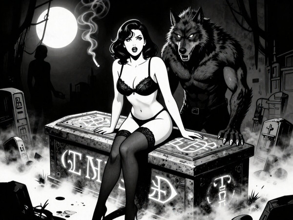 Z-Image Turbo — Moonlit Horror-Erotica Blend — Noir Comic