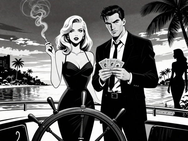 Z-Image Turbo — Luxury Yacht Romance — Noir Comic