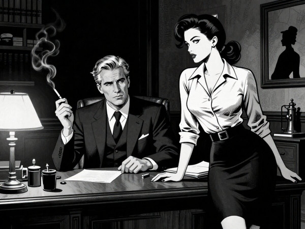 Z-Image Turbo — Office Heat Classics — Noir Comic