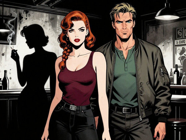 Z-Image Turbo — Speakeasy Hidden Tension — Noir Comic