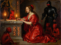 Z-Image Turbo — Altar of Desire — Oil Painting