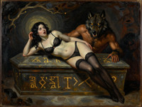 Z-Image Turbo — Moonlit Horror-Erotica Blend — Oil Painting