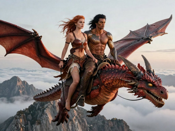 Z-Image Turbo — Dragonrider at Dawn — Photorealistic