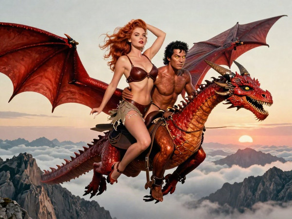 Z-Image Turbo — Dragonrider at Dawn — Pin-Up