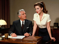 Z-Image Turbo generated image for Office Heat Classics - Pin-Up