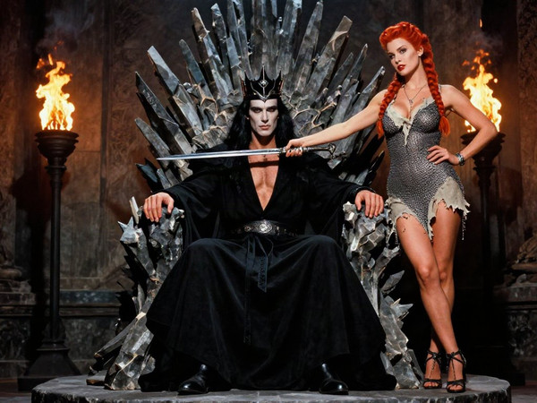 Z-Image Turbo — The Shieldmaiden and the Dark Lord — Pin-Up