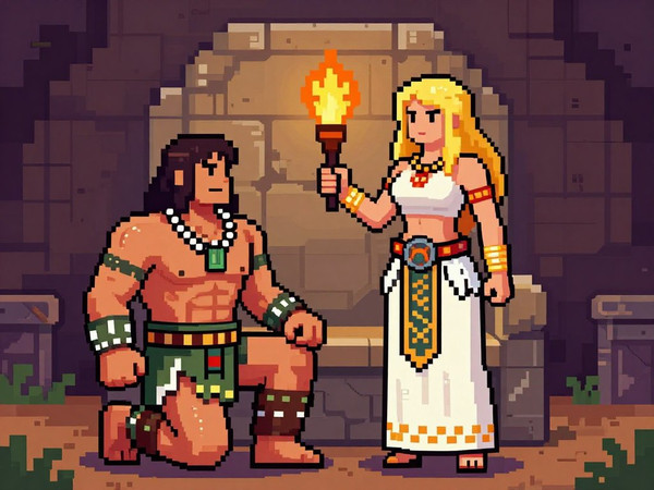 Z-Image Turbo — Tribal Guardian's Desire — Pixel Art