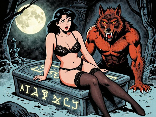 Z-Image Turbo — Moonlit Horror-Erotica Blend — Pop Art