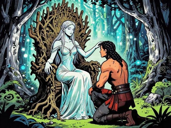 Z-Image Turbo — The Elven Queen's Champion — Pop Art