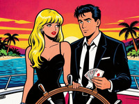 Z-Image Turbo — Luxury Yacht Romance — Pop Art
