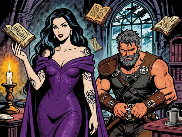 Z-Image Turbo — A Night in the Sorceress's Tower — Pop Art