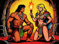 Z-Image Turbo — Tribal Guardian's Desire — Pop Art