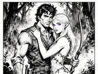 Z-Image Turbo — Fantasy Romance in the Whispering Grove — Pulp Ink