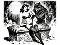 Z-Image Turbo — Moonlit Horror-Erotica Blend — Pulp Ink