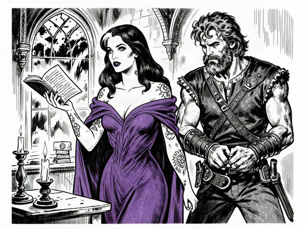Z-Image Turbo — A Night in the Sorceress's Tower — Pulp Ink
