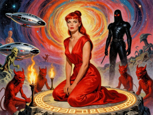 Z-Image Turbo — Altar of Desire — Retro Sci-Fi