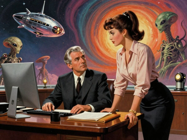 Z-Image Turbo — Office Heat Classics — Retro Sci-Fi