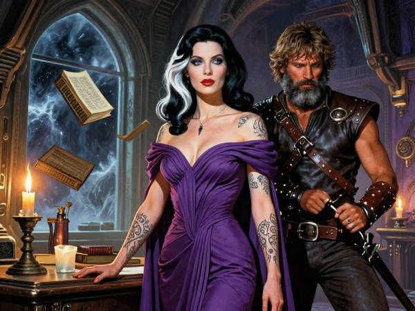Z-Image Turbo — A Night in the Sorceress's Tower — Retro Sci-Fi