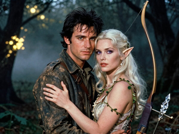 Z-Image Turbo — Fantasy Romance in the Whispering Grove — Retro