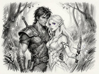 Z-Image Turbo — Fantasy Romance in the Whispering Grove — Sketch