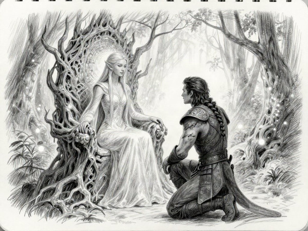 Z-Image Turbo — The Elven Queen's Champion — Sketch
