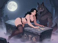 Z-Image Turbo generated image for Moonlit Horror-Erotica Blend - Soft
