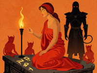 Z-Image Turbo — Altar of Desire — Vintage Poster