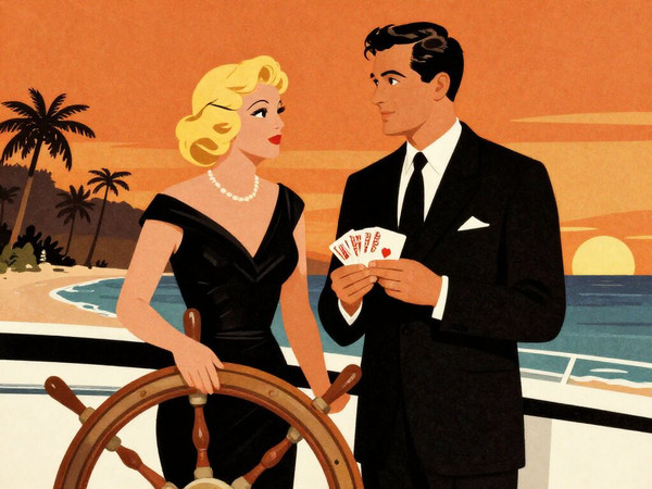 Z-Image Turbo — Luxury Yacht Romance — Vintage Poster