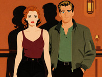 Z-Image Turbo — Speakeasy Hidden Tension — Vintage Poster