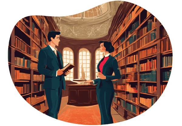 Ivy League Escapades: A Student-Professor Fantasy date idea illustration