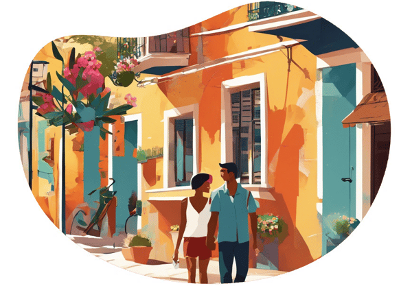 Izmir Free Winter Stroll date idea illustration