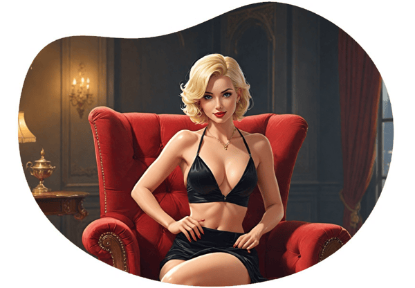 Lap Dance Seduction date idea illustration
