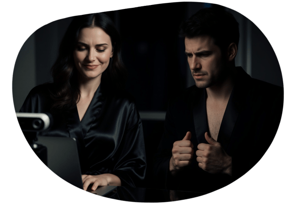 Leah's Revenge: Sam's Online Humiliation date idea illustration