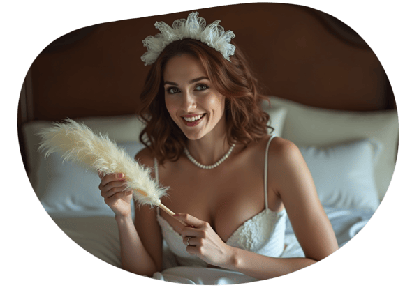 Maid's Seductive Bedding Service date idea illustration