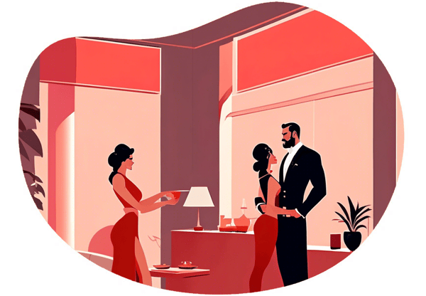 Master and Servant's Secret Rendezvous date idea illustration