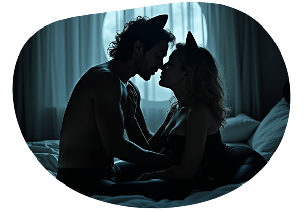 Midnight Feline Intruder date idea illustration