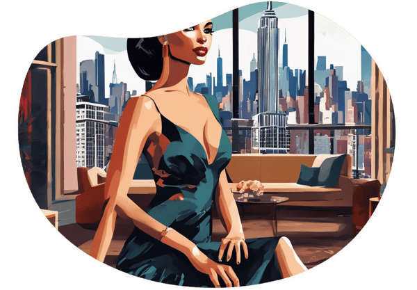 Mistress of the Manhattan Loft date idea illustration
