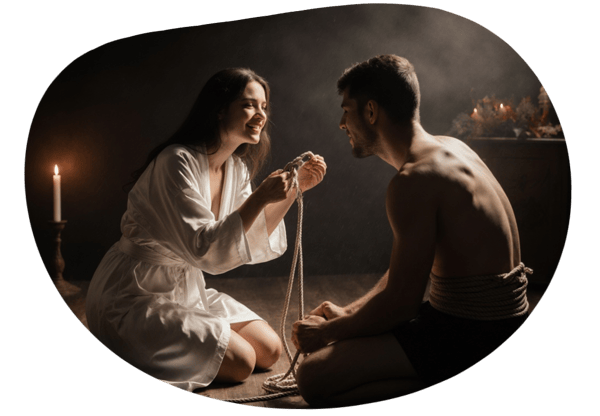 Mistress's Teasing Dominance date idea illustration