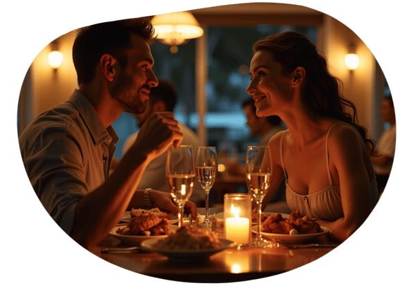 Mommy and Son's Secret Night Out date idea illustration