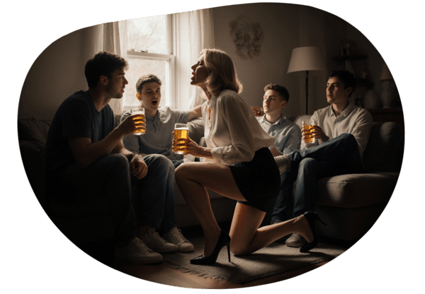 Mom's College Fantasy date idea illustration