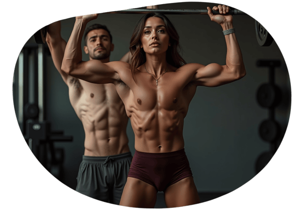 Muscular Dominance: The Lift and Embarrassment date idea illustration