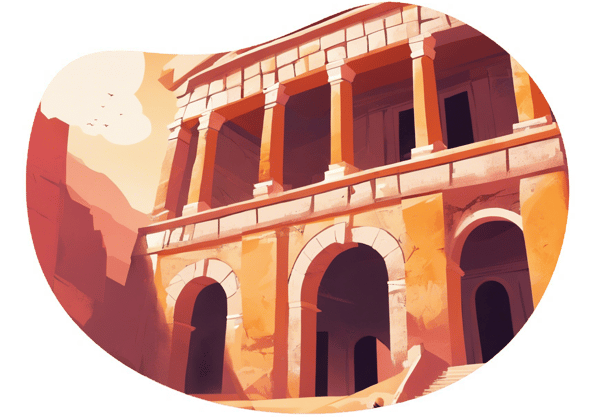 Museum Escape and Romantic Walk in Historical Peninsula date idea illustration