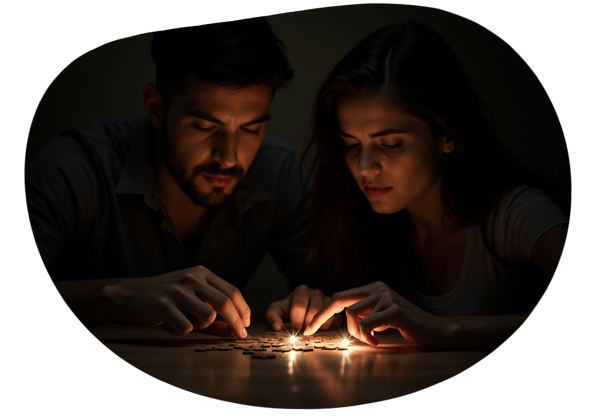 Mysterious Mansion Escape Room Challenge date idea illustration