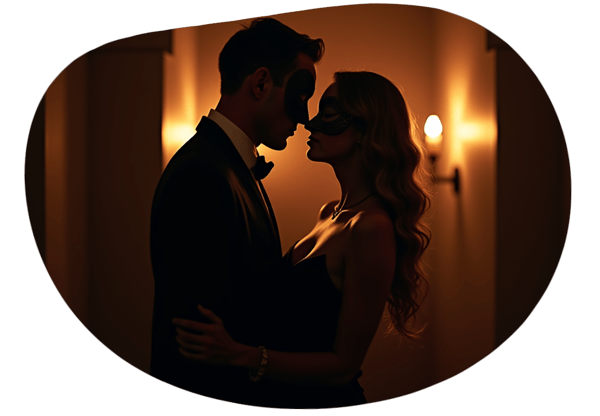 Mystic Masquerade date idea illustration