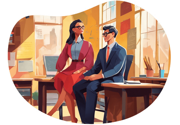 Naughty Classroom Adventures date idea illustration