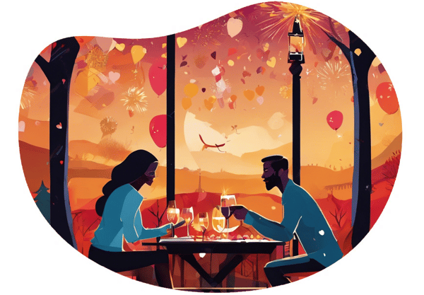 New Year's Eve Celebration in Ankara, Turkey date idea illustration
