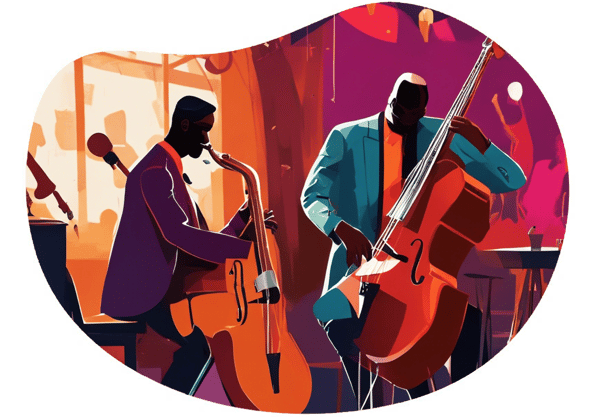 New York Jazz Club Adventure date idea illustration